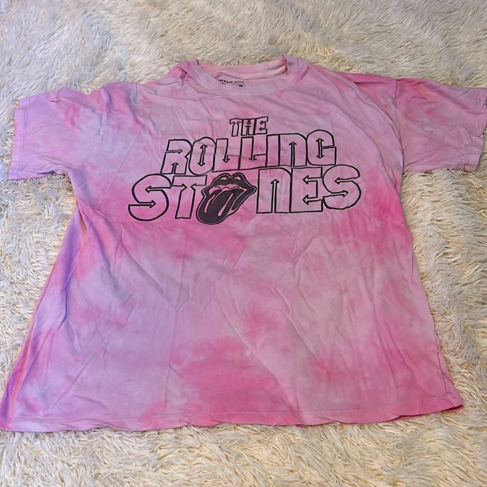 American eagle, size xs/s, Rolling Stones pink tie dye
